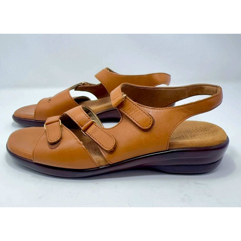 SAS Tripad Comfort Sandals Womens 10 S Tan Leather Adjustable Slingback G2665536